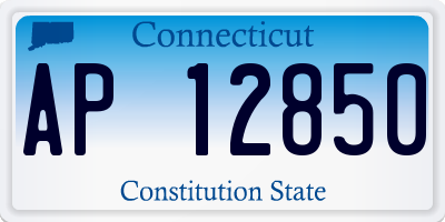 CT license plate AP12850
