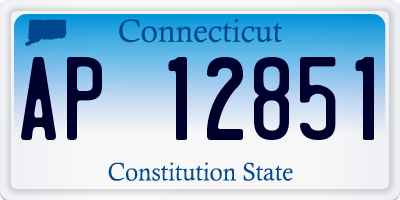 CT license plate AP12851