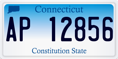 CT license plate AP12856