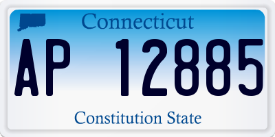 CT license plate AP12885