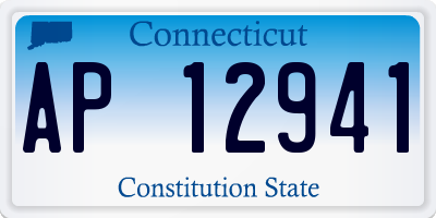 CT license plate AP12941