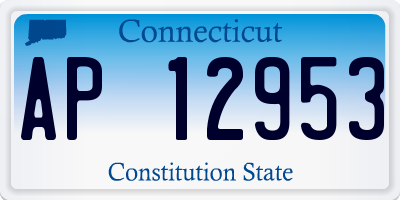 CT license plate AP12953