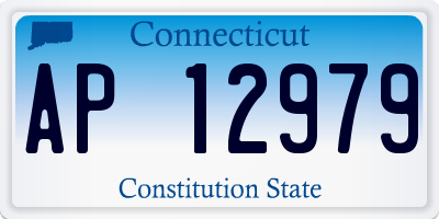 CT license plate AP12979