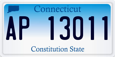 CT license plate AP13011
