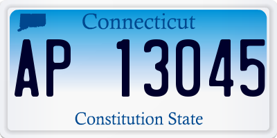 CT license plate AP13045