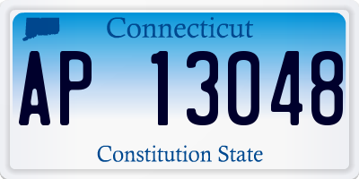 CT license plate AP13048
