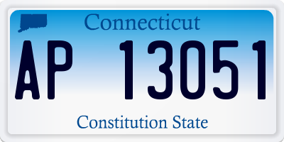 CT license plate AP13051