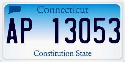 CT license plate AP13053