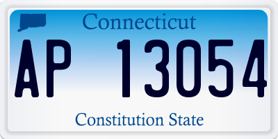 CT license plate AP13054