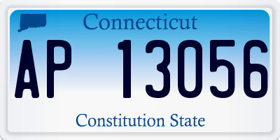 CT license plate AP13056