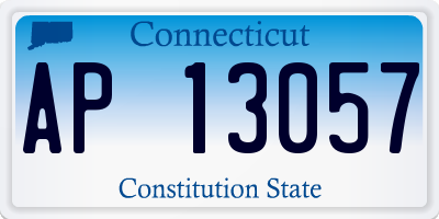 CT license plate AP13057