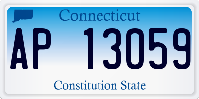 CT license plate AP13059