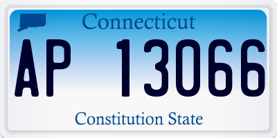 CT license plate AP13066