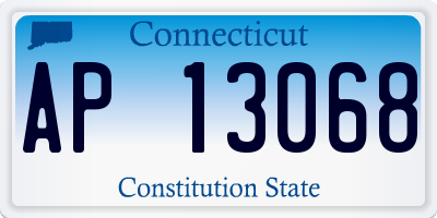 CT license plate AP13068