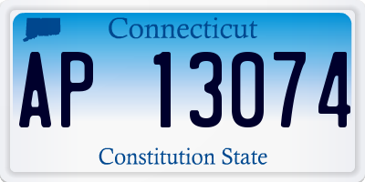 CT license plate AP13074