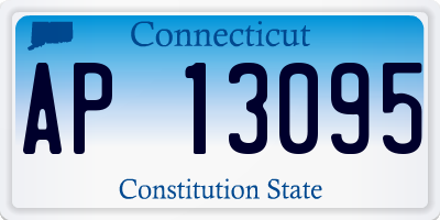 CT license plate AP13095