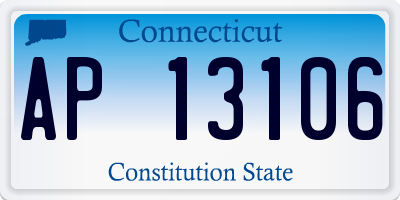 CT license plate AP13106