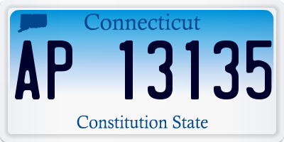 CT license plate AP13135