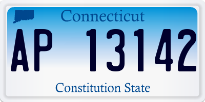 CT license plate AP13142