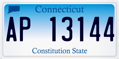 CT license plate AP13144