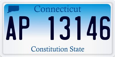 CT license plate AP13146