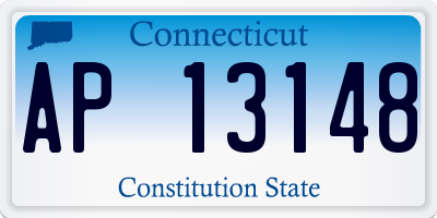 CT license plate AP13148