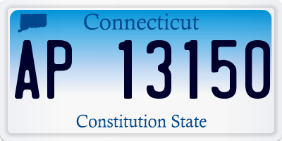 CT license plate AP13150