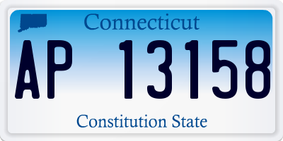 CT license plate AP13158
