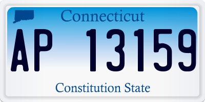 CT license plate AP13159