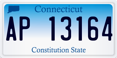 CT license plate AP13164