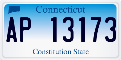 CT license plate AP13173