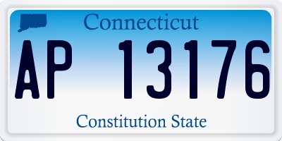 CT license plate AP13176