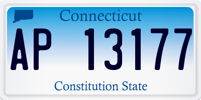CT license plate AP13177