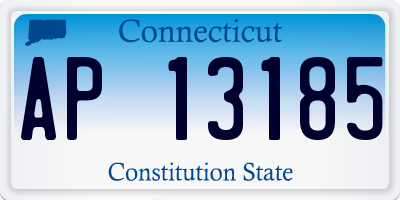 CT license plate AP13185