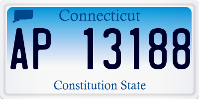 CT license plate AP13188