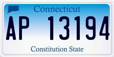 CT license plate AP13194