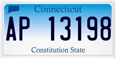 CT license plate AP13198