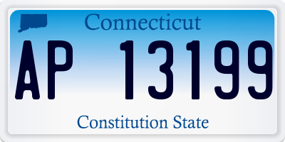 CT license plate AP13199