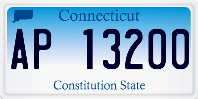 CT license plate AP13200