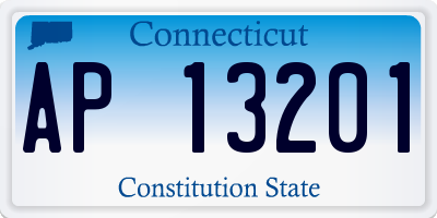 CT license plate AP13201