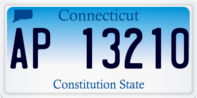 CT license plate AP13210