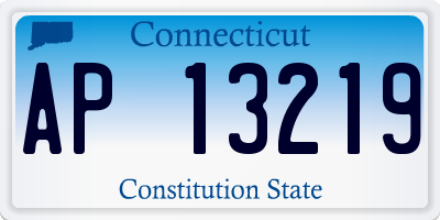 CT license plate AP13219