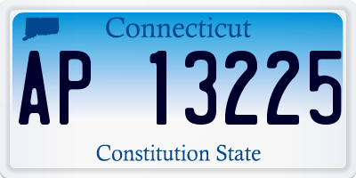 CT license plate AP13225