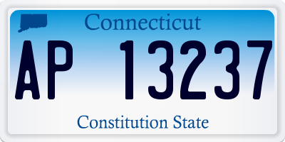 CT license plate AP13237