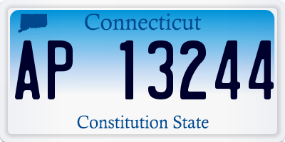 CT license plate AP13244