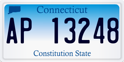 CT license plate AP13248