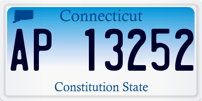 CT license plate AP13252