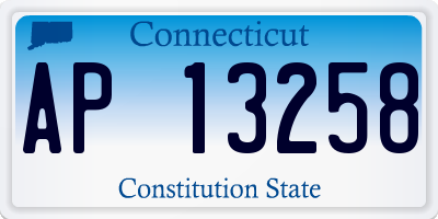 CT license plate AP13258