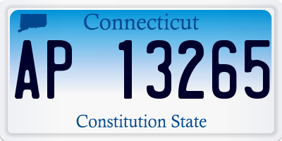 CT license plate AP13265