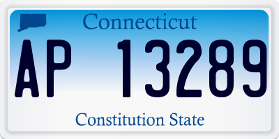 CT license plate AP13289